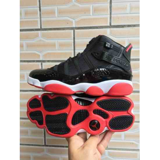 Nike Air Jordan Six Rings Men Shoes Black Red